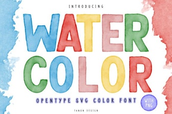 Watercolor Font Design Trends 2024