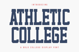 Athletic College Font Design Trends 2024