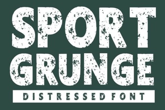 Sport Grunge Font for Bold Design Projects