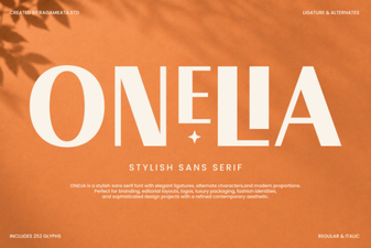 Onelia Font Design Trends and Creative Uses