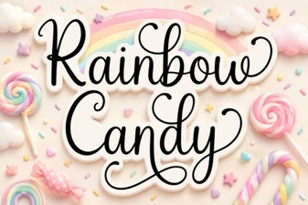 Rainbow Candy Font Design Ideas and Uses